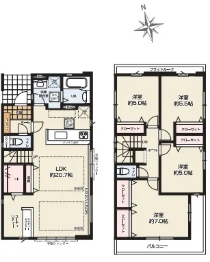 ２号棟　間取り図