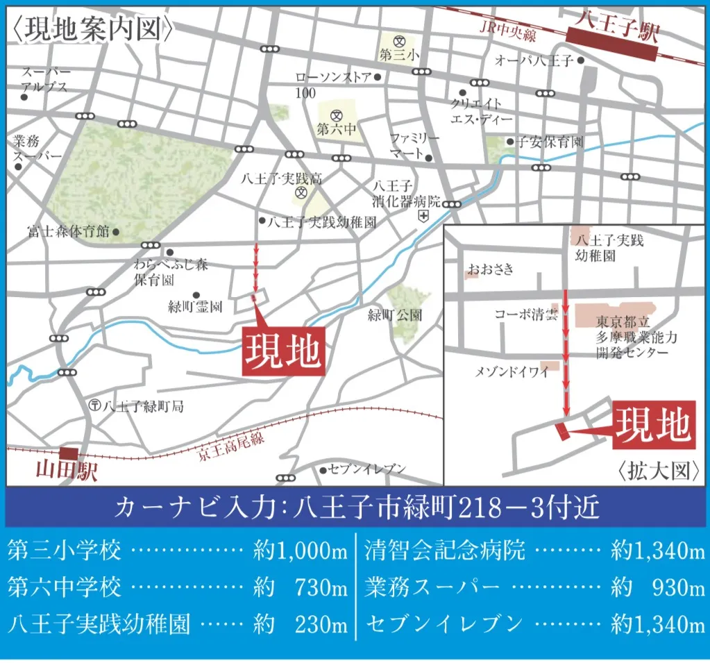 現地案内図